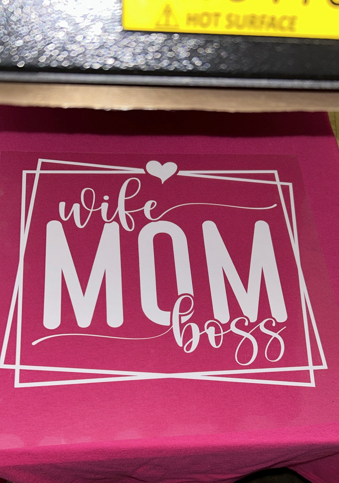 Short Sleeve T-Shirt Front and Back Vinyl