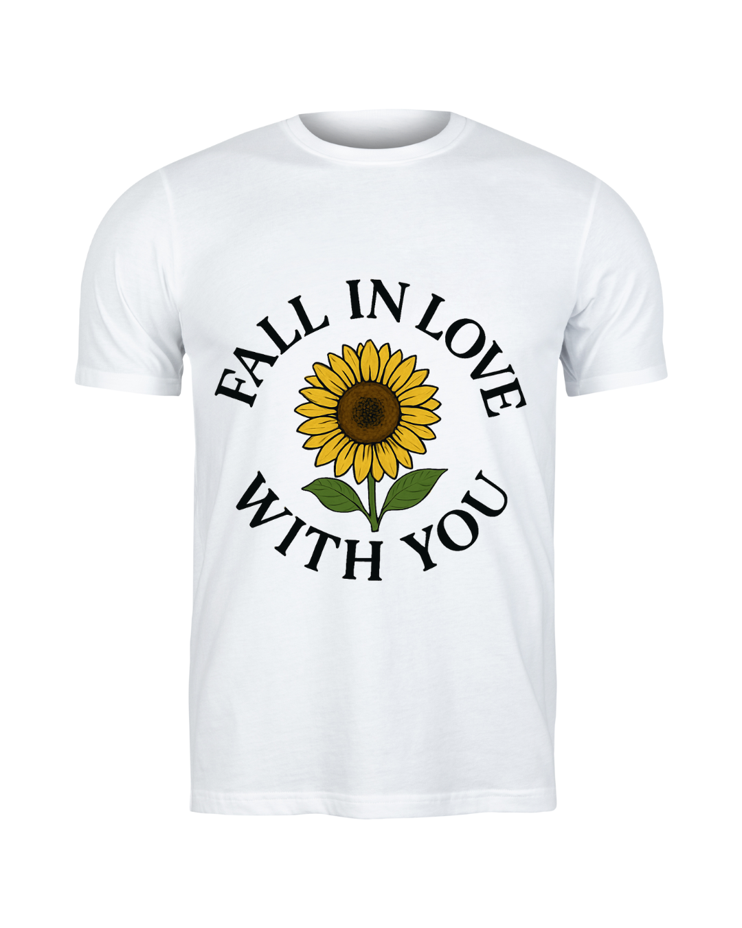 Fall in Love with "You" Sunflower T-shirt